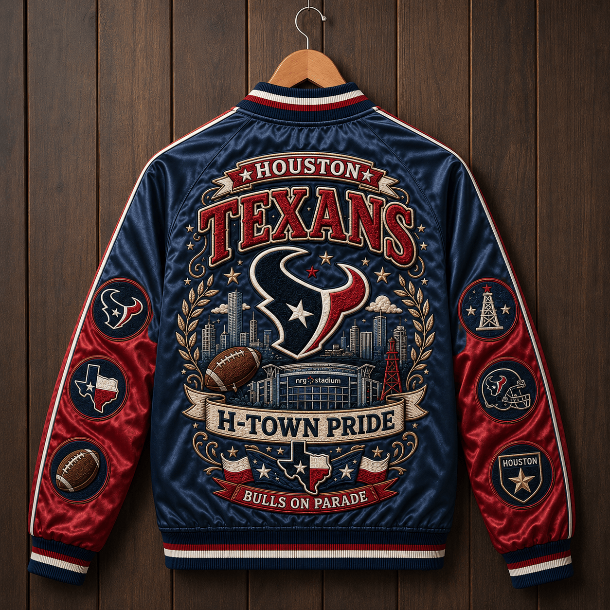 PREMIUM HTX SATIN BASEBALL JACKET NTNA