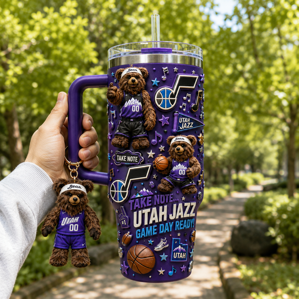 UTJ 40oz Tumbler With Handle DNBN