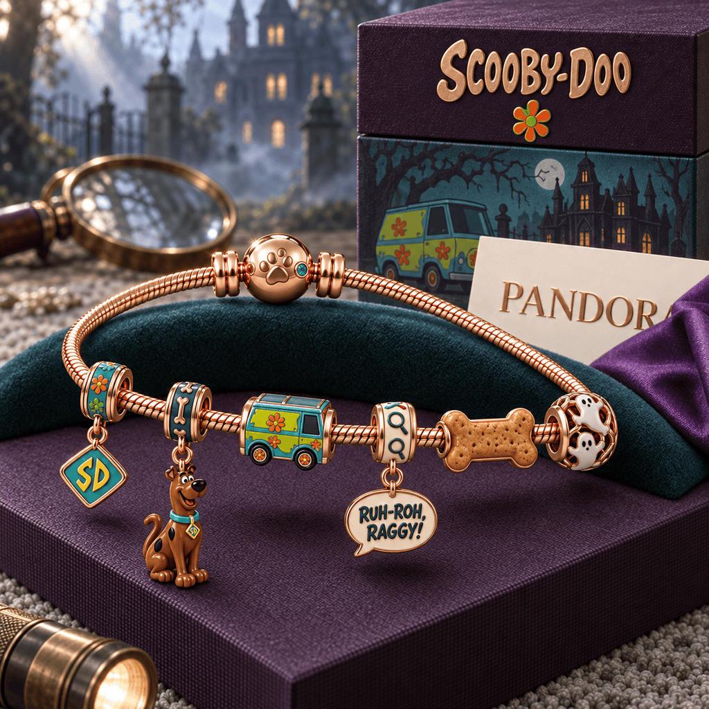 SCBD Rose Gold Charm Bracelet Set HQH
