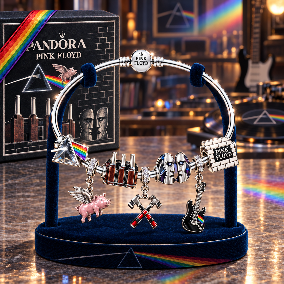 PKFL Sliver Charm Bracelet Set TMH