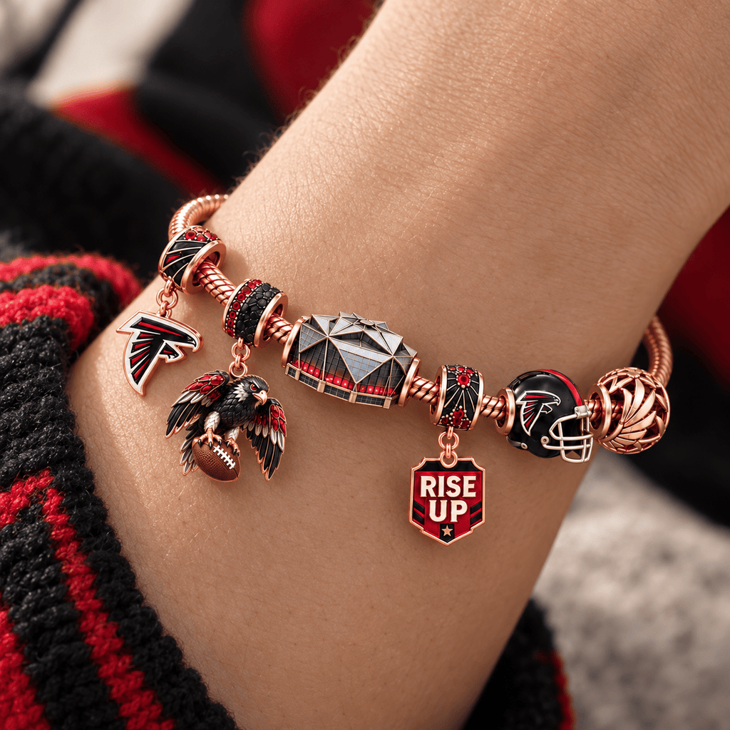 ATF Rose Gold Charm Bracelet Set HQH