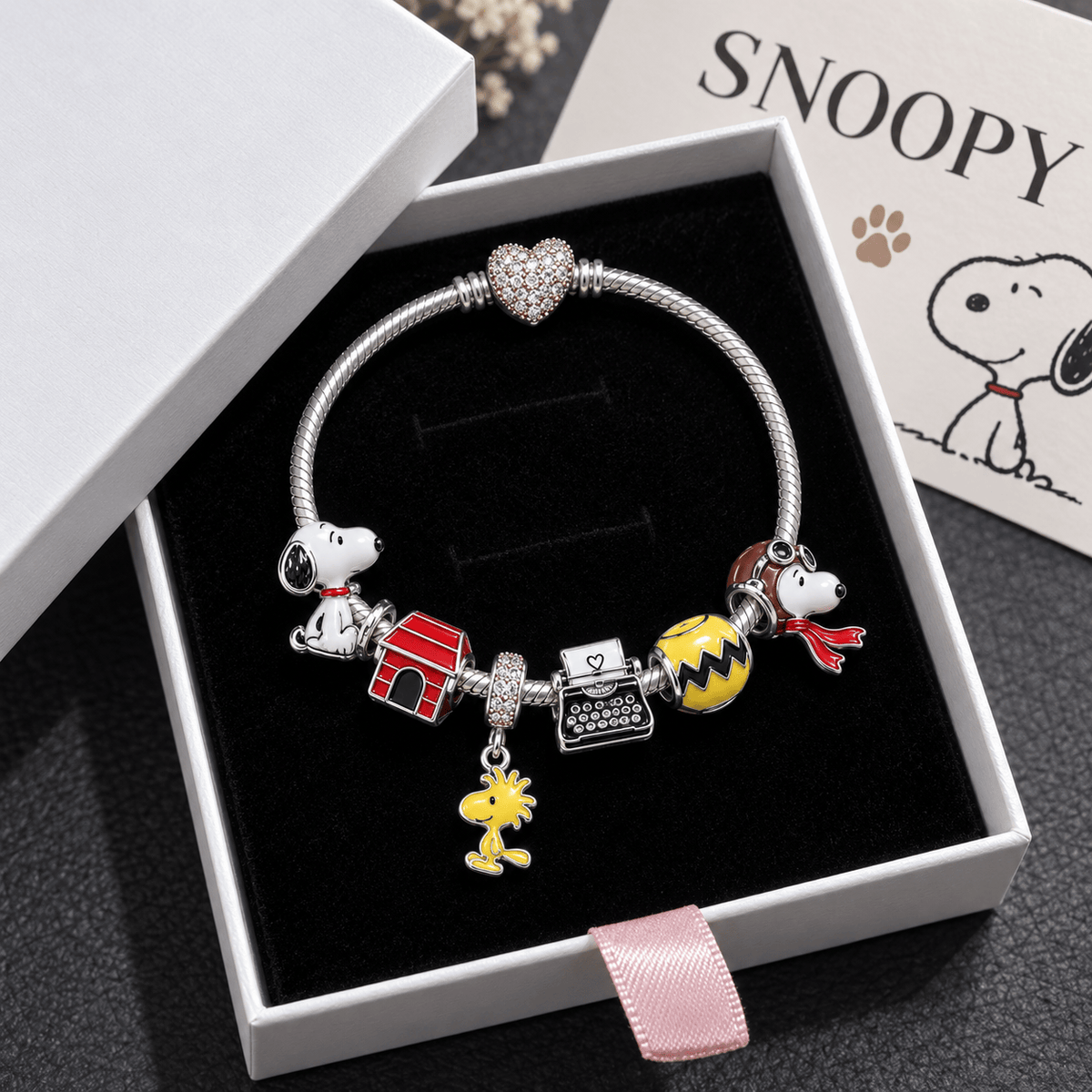 SPNY Silver Charm Bracelet Set VTH