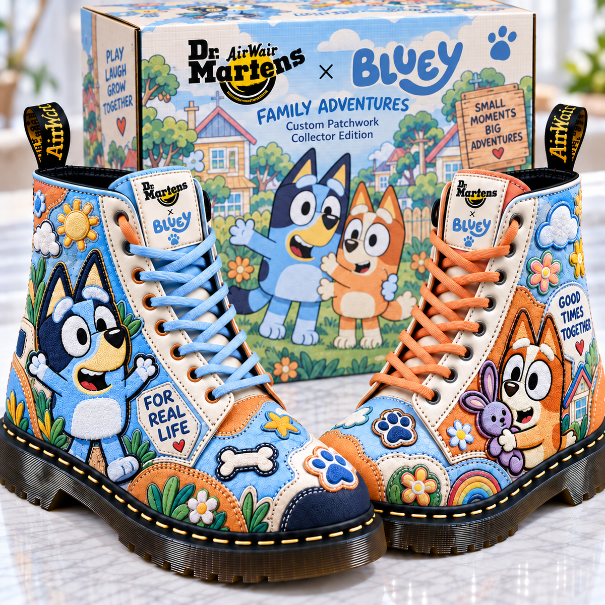 BLU Premium Leather Lace-Up Boots LNTH